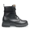 Bottines Rangers NOIR Fille Motif Uni Lacets