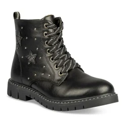 Bottines Rangers NOIR Fille Lacets