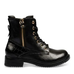 Bottines Rangers NOIR Fille Lacets