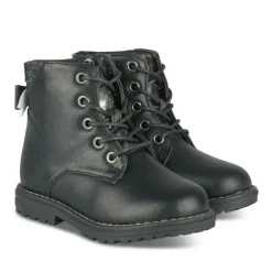 Bottines Rangers NOIR Fille Motif Paillettes Lacets