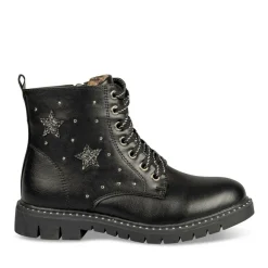 Bottines Rangers NOIR Fille Lacets