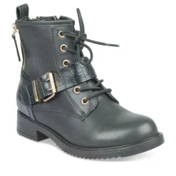 Bottines Rangers NOIR Fille Fermeture éclair