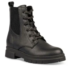 Bottines Rangers NOIR Fille Motif Uni Fermeture éclair