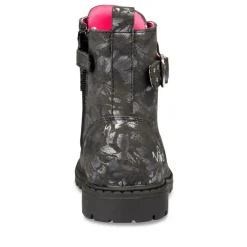 Bottines Rangers NOIR Fille Motif Uni Fermeture éclair