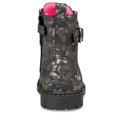 Bottines Rangers NOIR Fille Motif Uni Fermeture éclair