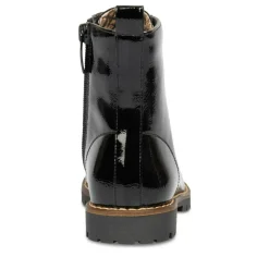 Bottines Rangers NOIR Fille Motif Uni Fermeture éclair