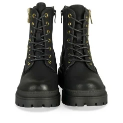 Bottines Rangers NOIR Fille Motif Clouté Lacets