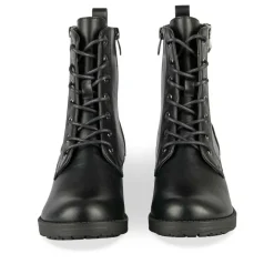 Bottines Rangers NOIR Fille Motif Uni Lacets