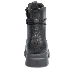 Bottines Rangers NOIR Fille Motif Uni Lacets