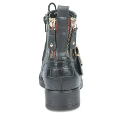 Bottines Rangers NOIR Fille Fermeture éclair