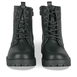Bottines Rangers NOIR Fille Motif Clouté Lacets