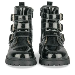 Bottines Rangers NOIR Fille Motif Uni Fermeture éclair