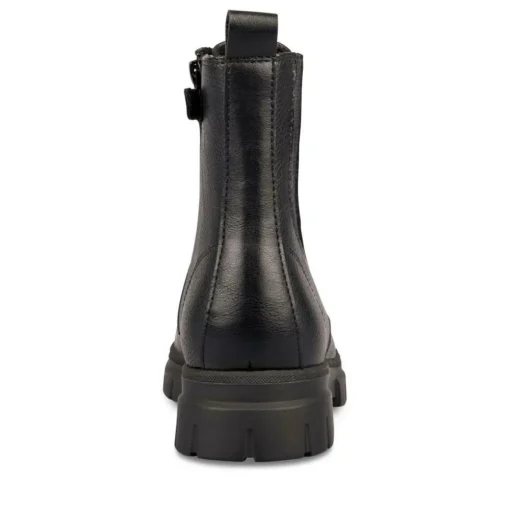Bottines Rangers NOIR Fille Motif Uni Fermeture éclair