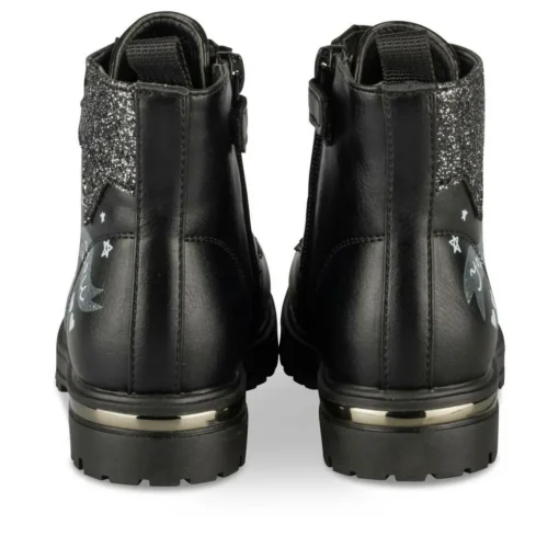 Bottines Rangers NOIR Fille Motif Uni Fermeture éclair
