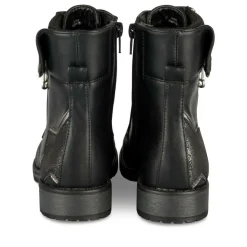 Bottines Rangers NOIR Fille Motif Etoiles Lacets