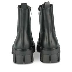 Bottines Rangers NOIR Fille Motif Uni Lacets