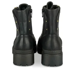 Bottines Rangers NOIR Fille Motif Clouté Lacets