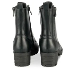 Bottines Rangers NOIR Fille Motif Uni Lacets