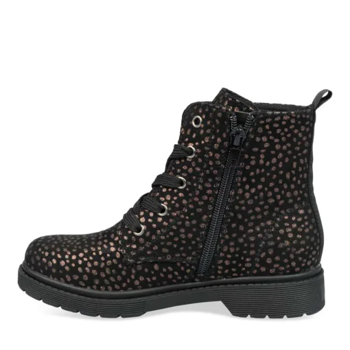 Bottines Rangers NOIR Fille Lacets