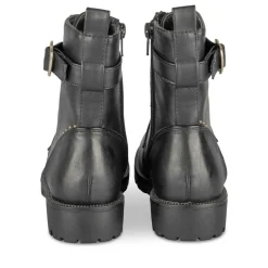 Bottines Rangers NOIR Fille Motif Uni Lacets