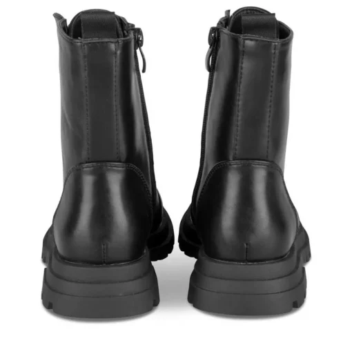 Bottines Rangers NOIR Fille Motif Uni Fermeture éclair