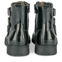 Bottines Rangers NOIR Fille Motif Uni Fermeture éclair