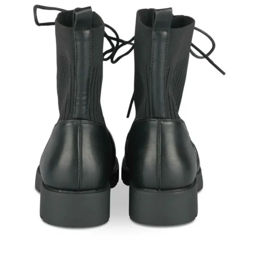Bottines Rangers NOIR Fille Motif Uni Lacets