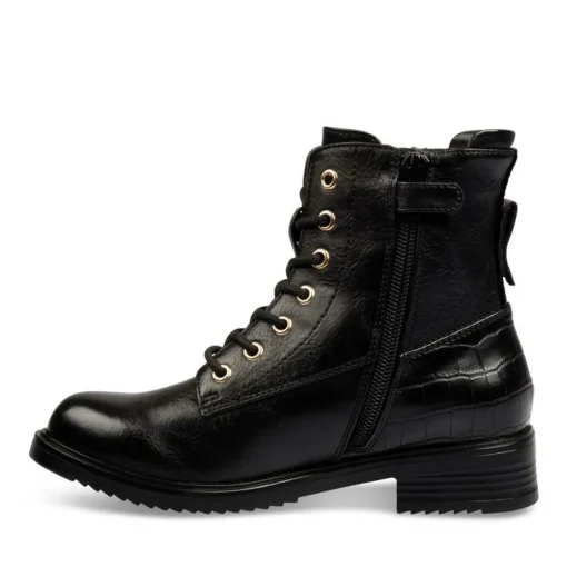 Bottines Rangers NOIR Fille Lacets