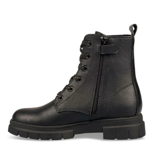 Bottines Rangers NOIR Fille Motif Uni Fermeture éclair