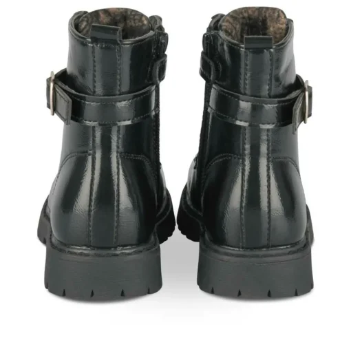 Bottines Rangers NOIR Fille Motif Iridescent Lacets