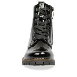 Bottines Rangers NOIR Fille Motif Uni Fermeture éclair