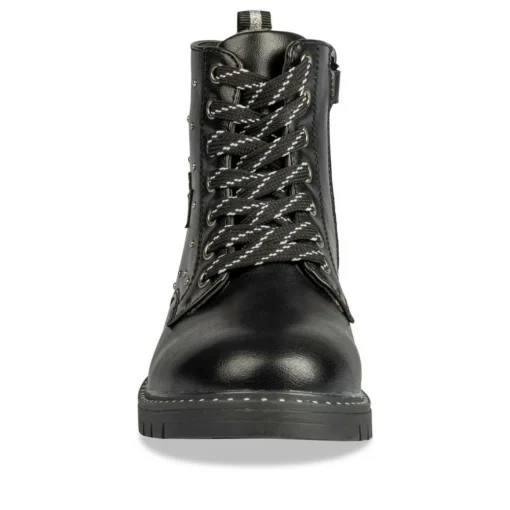 Bottines Rangers NOIR Fille Lacets