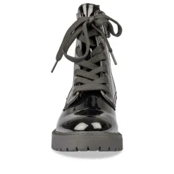 Bottines Rangers NOIR Fille Motif Uni Lacets