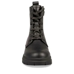 Bottines Rangers NOIR Fille Motif Uni Fermeture éclair
