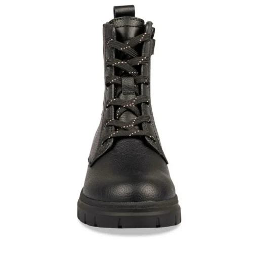 Bottines Rangers NOIR Fille Motif Uni Fermeture éclair