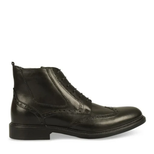 Bottines Rangers NOIR Homme CUIR Lacets