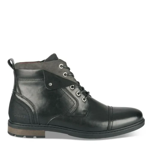 Bottines Rangers NOIR Homme Motif Uni Lacets