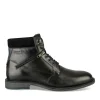 Bottines Rangers NOIR Homme CUIR Motif Uni Lacets
