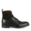 Bottines Rangers NOIR Homme CUIR Motif Uni Lacets