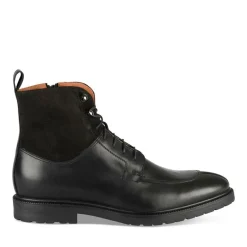 Bottines Rangers NOIR Homme CUIR Motif Uni Lacets