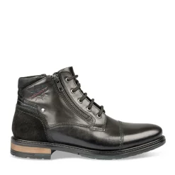 Bottines Rangers NOIR Homme CUIR Motif Uni Lacets