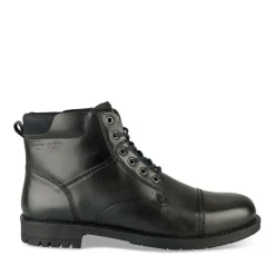 Bottines Rangers NOIR Homme CUIR Motif Uni Lacets