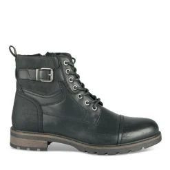 Bottines Rangers NOIR Homme Motif Uni Lacets