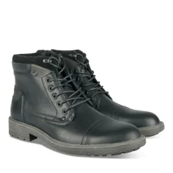 Bottines Rangers NOIR Homme Motif Uni Lacets