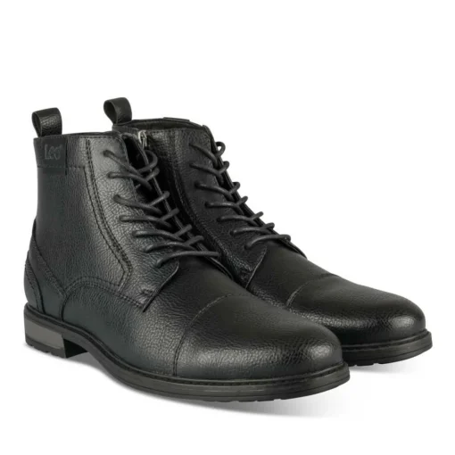 Bottines Rangers NOIR Homme Motif Uni Lacets