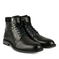 Bottines Rangers NOIR Homme CUIR Motif Uni Lacets