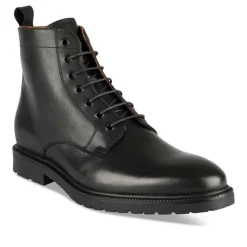 Bottines Rangers NOIR Homme CUIR Motif Uni Lacets