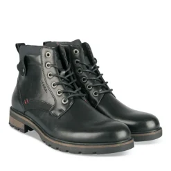 Bottines Rangers NOIR Homme Motif Uni Lacets