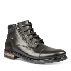 Bottines Rangers NOIR Homme CUIR Motif Uni Lacets