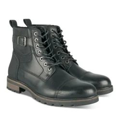 Bottines Rangers NOIR Homme Motif Uni Lacets